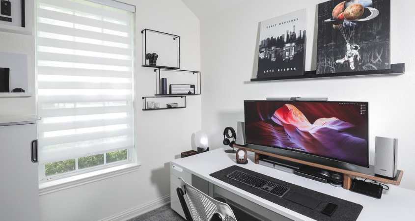 Daylight and window treatments in Gaming room
