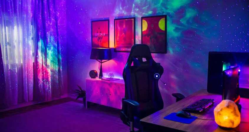 If you're going to decorate your walls, do it properly in gaming room